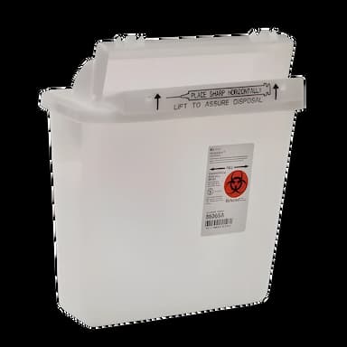 Sharps Container SharpStar™ In-Room™ Translucent Base 12-1/2 H X 10-3/4 W X 5-1/2 D Inch Horizontal Entry 1.25 Gallon