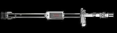 ICU Medical 8 Inch Macro Bore IV Extension Set with 1.2 Micron Filter and Slide Clamp