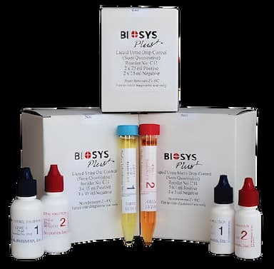 Biosys Plus™ Drop Multi-Analyte Urinalysis Control Set - Positive/Negative