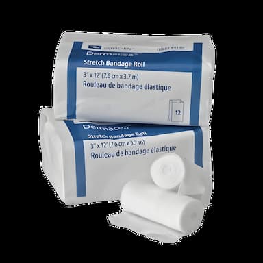 Conforming Bandage Dermacea™ 3 Inch X 4 Yard 12 per Pack NonSterile 1-Ply Roll Shape