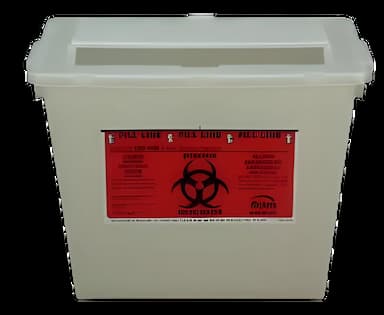 Sharps Container Bemis™ Sentinel Translucent Base 8-5/8 H X 11-5/8 L X 7-3/4 W Inch Horizontal Entry 2 Gallon