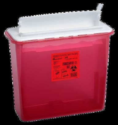 Sharps Container AP Line Red Base 13 L X 17-3/10 W X 20-4/5 H Inch Horizontal Entry 12 Gallon