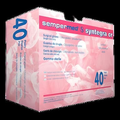 Surgical Glove Sempermed® Syntegra CR Size 8 Sterile Polyisoprene Standard Cuff Length Fully Textured Ivory Not Chemo Approved