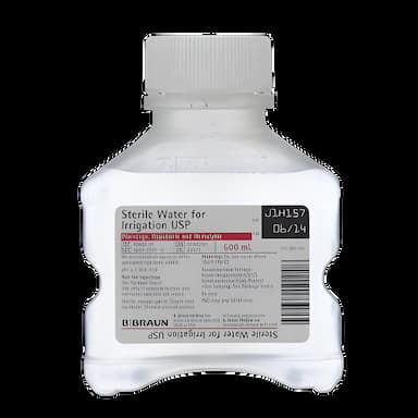 Irrigation Solution Sterile Water for Irrigation Not for Injection Bottle 500 mL - R5001-01