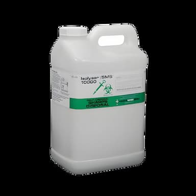 Sharps Container Isolyser® SMS® WasteWise Translucent Base 15-1/2 H X 6-3/4 W X 8-3/4 D Inch Vertical Entry 2.64 Gallon