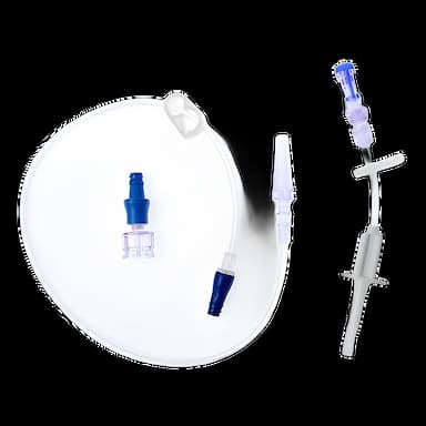 ICU Medical CH3927 IV Extension Set with Needle-Free Port, 20 Inch Tubing