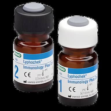 Assayed Control Set Lypochek® Immunology Plus Level 1, 2 12 X 1 mL