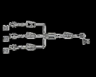 IV Extension Set 8 Inch Tubing by Codan - Latex-Free, BC559