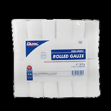 Conforming Bandage Dukal™ 4 Inch X 5 Yard 12 per Pack NonSterile 2-Ply Roll Shape