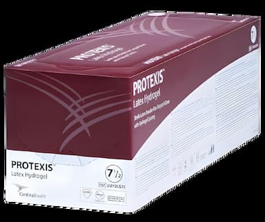 Surgical Glove Protexis™ Latex Hydrogel Size 9 Sterile Latex Standard Cuff Length Smooth Translucent Yellow Not Chemo Approved