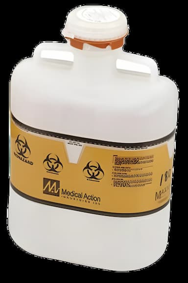 Sharps Container Sharps® Translucent Base 10 H X 5 W X 4 D Inch Vertical Entry 0.5 Gallon