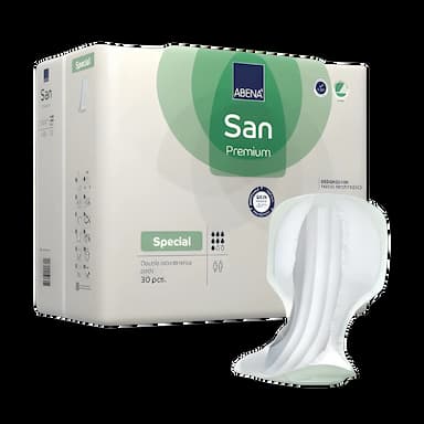 Incontinence Liner Abena® San Premium Special 14.5 X 28.7 Inch Heavy Absorbency Fluff / Polymer Core One Size Fits Most
