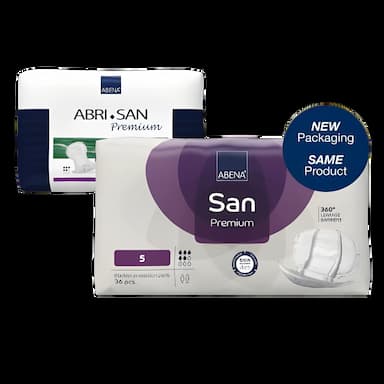 Incontinence Liner Abri-San™ Premium 21 Inch Length Moderate Absorbency Fluff / Polymer Core Level 5