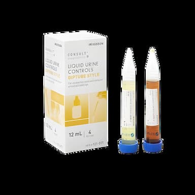 Urine Chemistry Control Set McKesson Consult™ Analyte Testing Positive Level / Negative Level 2 X 12 mL