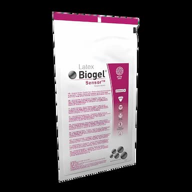 Surgical Glove Biogel® Sensor™ Size 7.5 Sterile Latex Standard Cuff Length Micro-Textured Straw Not Chemo Approved