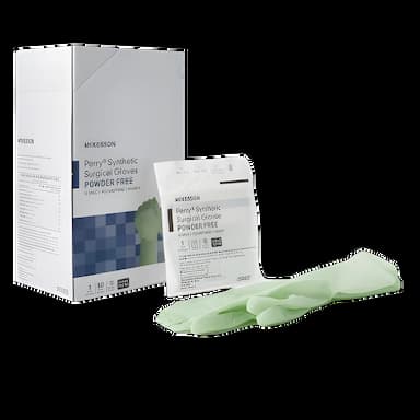 McKesson Perry Performance Plus Surgical Gloves Size 8 - Sterile, Polyisoprene, Chemo Tested