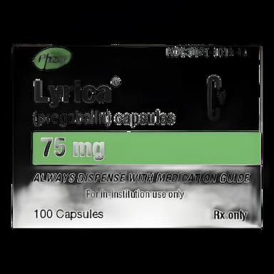 Lyrica® Pregabalin 75 mg Capsule Blister Pack 100 Capsules CV