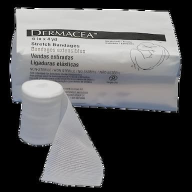 Conforming Bandage Dermacea™ 6 Inch X 4 Yard 1 per Pack Sterile 1-Ply Roll Shape