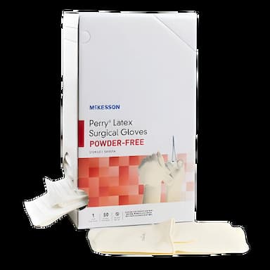 McKesson Perry Performance Plus Sterile Latex Surgical Gloves Size 7.5