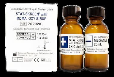 Detectabuse® Stat-Skreen® H Drugs of Abuse Control Set with MDMA, OXY, BUP - 2 X 20 mL