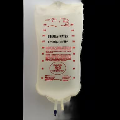 Irrigation Solution Sterile Water for Irrigation Not for Injection Flexible Bag 1,000 mL - 2B7114X
