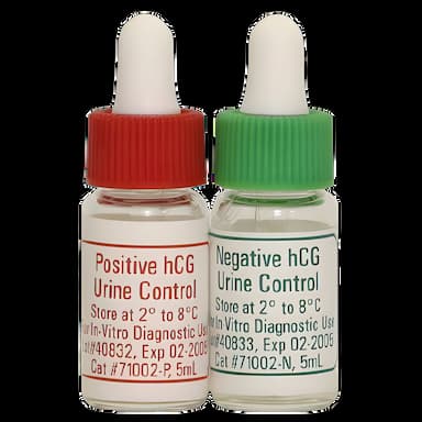 Bi-Level Human Chorionic Gonadotropin (hCG) Fertility Test Control Set - Urine Based, 2 x 5 mL