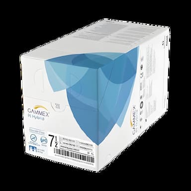 GAMMEX PI Hybrid Surgical Gloves Size 7.5 - Sterile, Polychloroprene/Polyisoprene, Chemo Tested