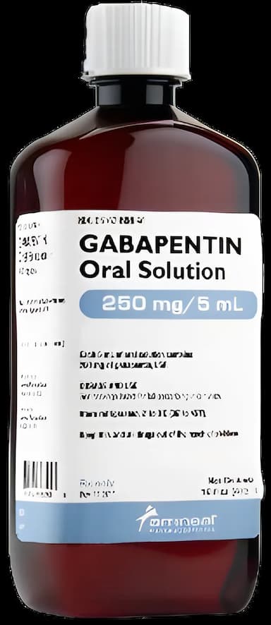 Gabapentin 250 mg / 5 mL Solution Bottle 473 mL (16 oz.)