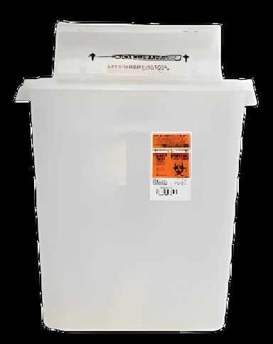 Sharps Container Novaplus® Translucent Base Horizontal Entry 3 Gallon