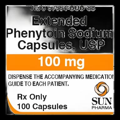 Extended Phenytoin Sodium 100 mg Capsules by Sun Pharmaceuticals - Anticonvulsant Medication