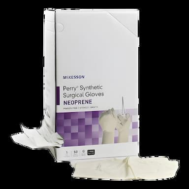 McKesson Perry Synthetic Neoprene Surgical Gloves 6.5 - Sterile, Powder-Free