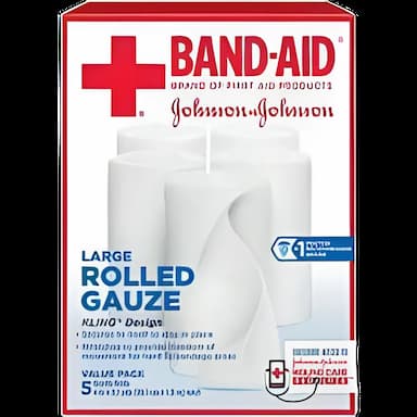 Conforming Bandage Band-Aid® 4 Inch X 3-3/5 Yard 5 per Pack Sterile Roll Shape