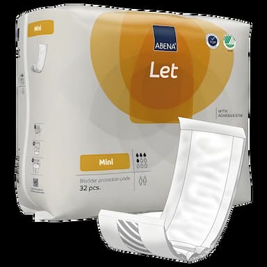 Incontinence Liner Abena® Abri-Let Mini 5.5 X 15.3 Inch Light Absorbency Fluff / Polymer Core One Size Fits Most